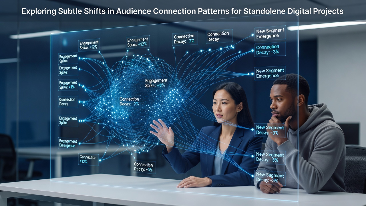 Exploring Subtle Shifts in Audience Connection Patterns for Standalone Digital Projects
