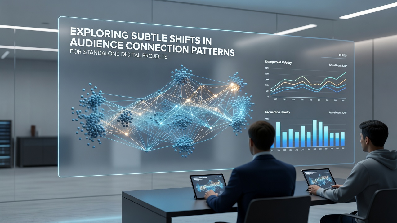 Chart illustrating device-based audience connection trends for standalone digital projects in 2025 and projected into 2026